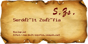 Serdült Zsófia névjegykártya